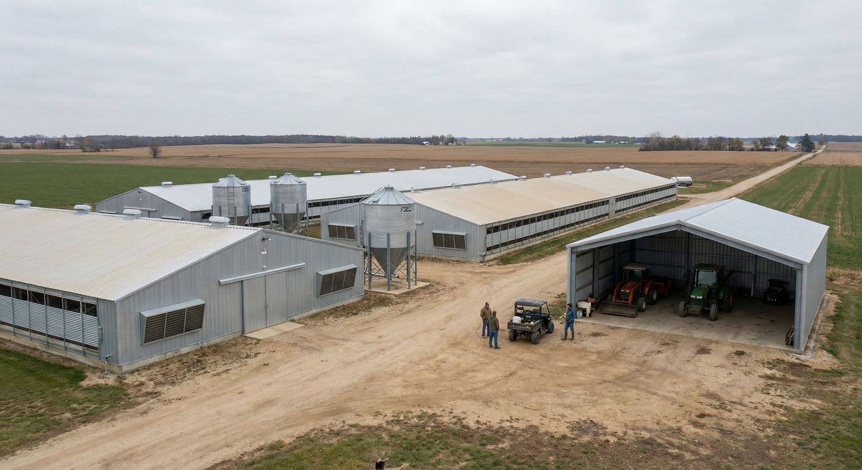 الهياكل المعدنية والعنابر